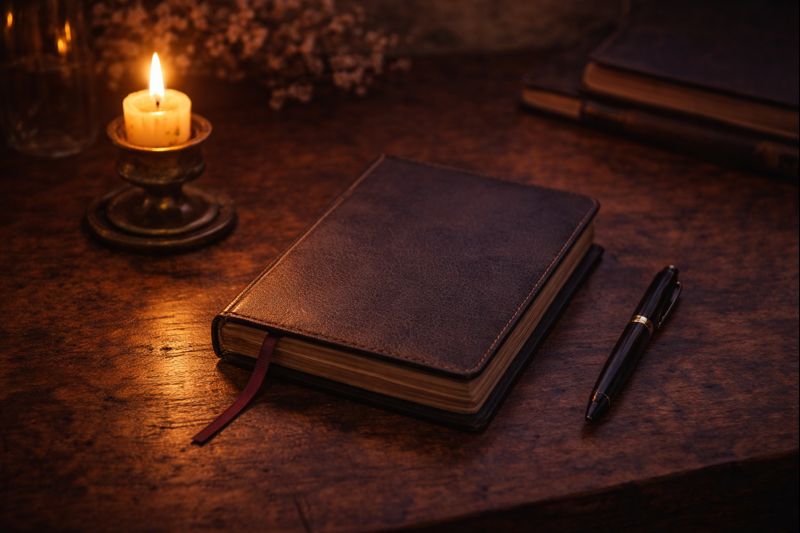 Witchy productivity setup symbolizing boundaries as protection rather than restriction