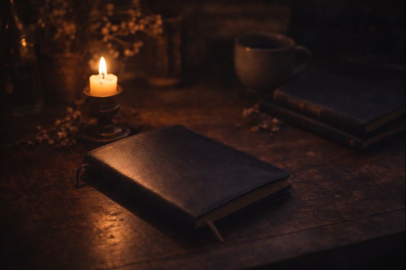 Witchy desk setup showing burnout and why traditional productivity systems fail sensitive people