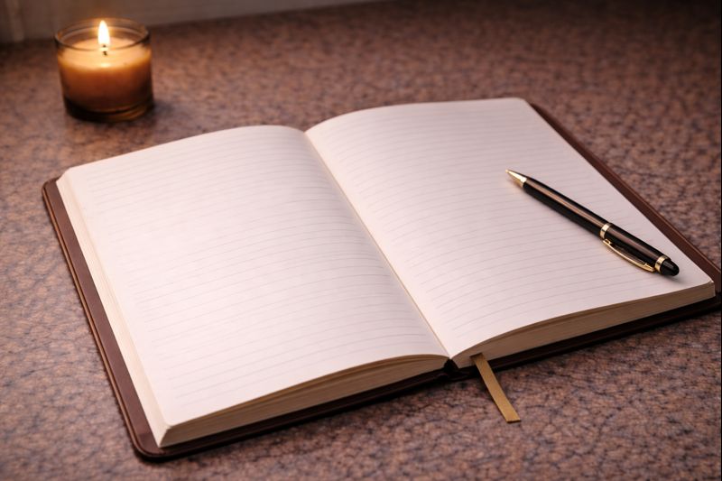 Blank planner page with pen showing start paralysis and difficulty beginning tasks
