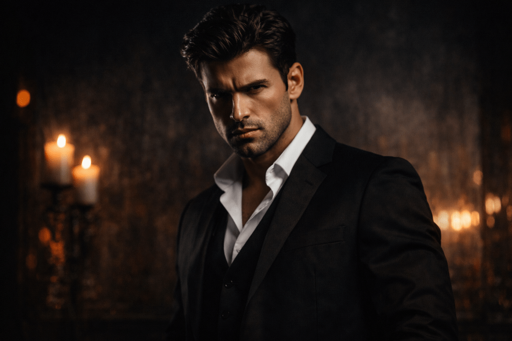 Dark romance possessive hero character aesthetic