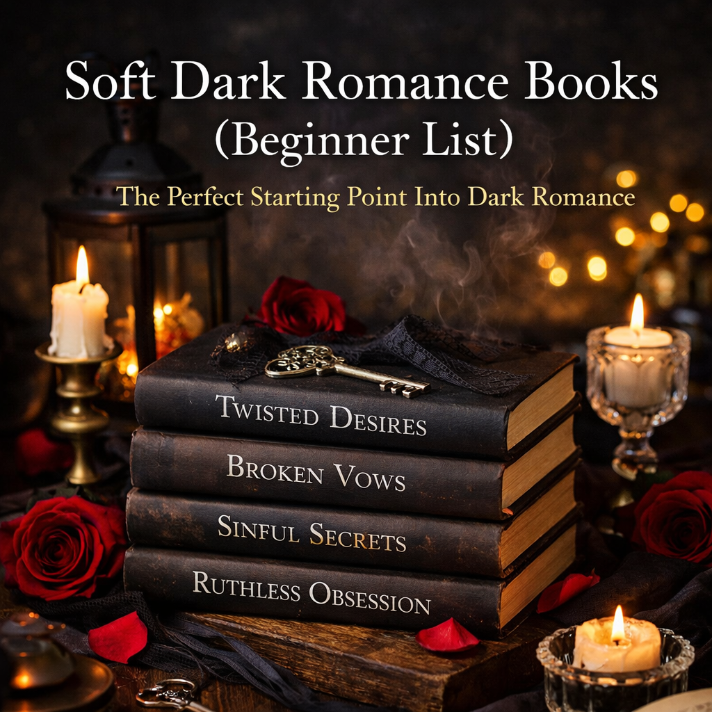 soft dark romance books beginner list cozy dark romance aesthetic with candles and roses