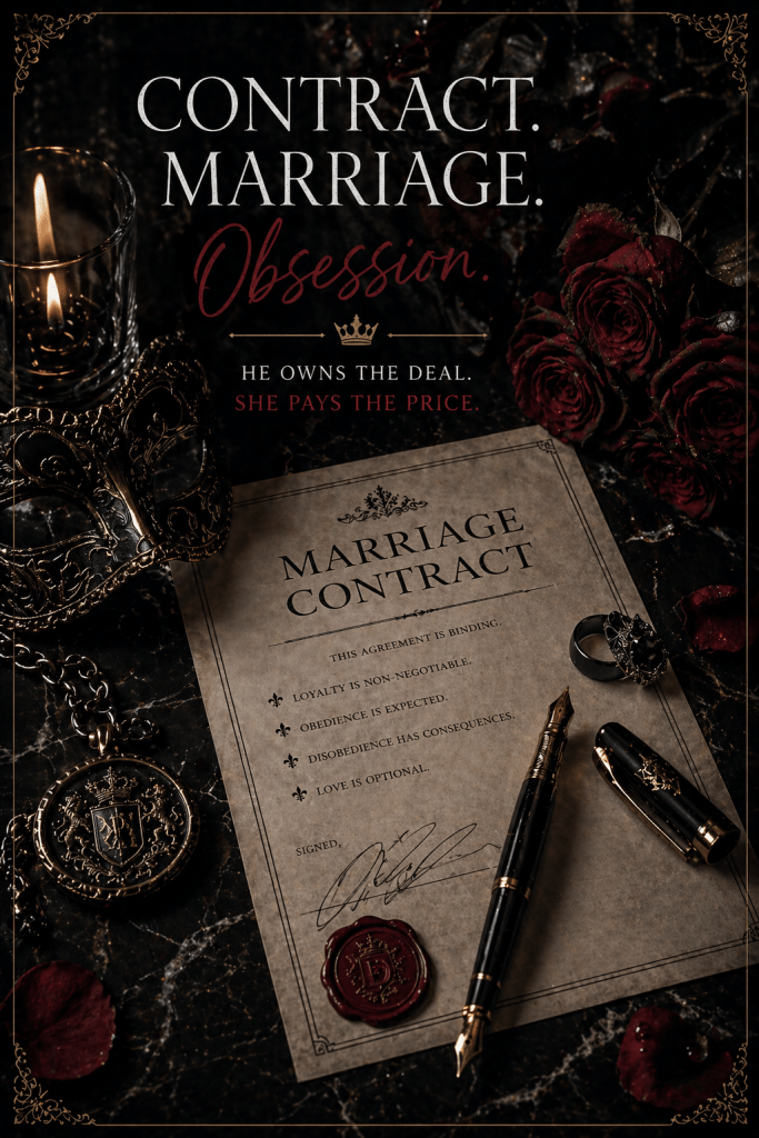 contract marriage dark romance aesthetic