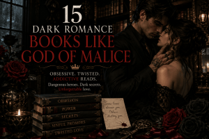 Books Like God of Malice featuring obsessive heroes, dark romance relationships, and twisted love stories
