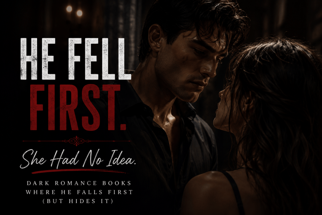 Dark romance books where he falls first but hides his obsession from the heroine