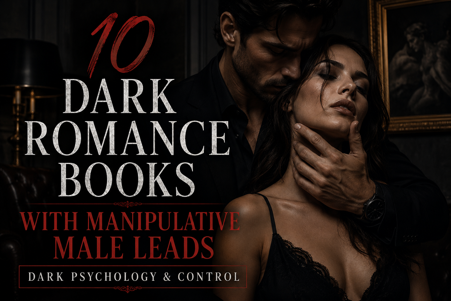 Dark romance books with manipulative male leads featuring psychological control and obsession