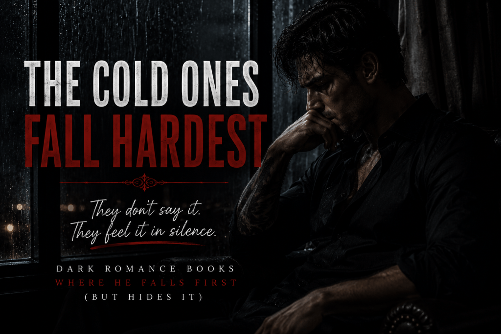 Emotionally repressed dark romance hero secretly falling in love first