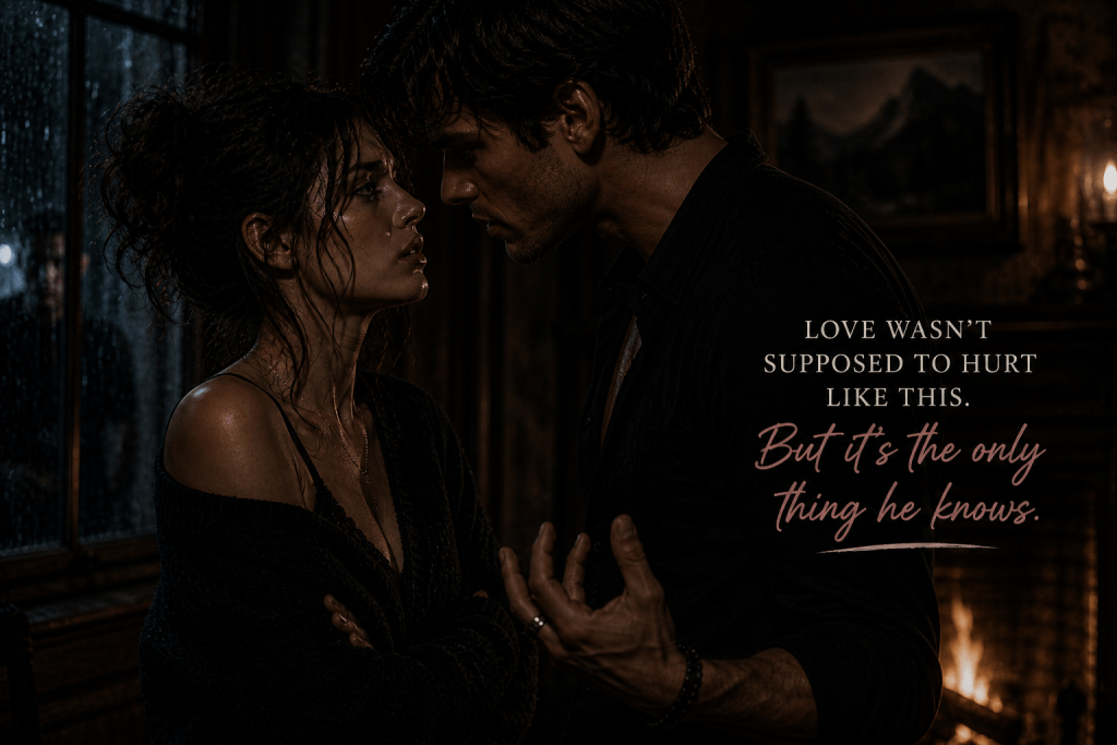 toxic dark romance couple with intense emotional chemistry and possessive tension