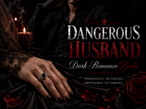 Dangerous husband dark romance books with possessive hero and forced marriage trope aesthetic