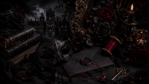 Dark romance tropes and subgenres including masked men, mafia romance, gothic academy, and villain retellings