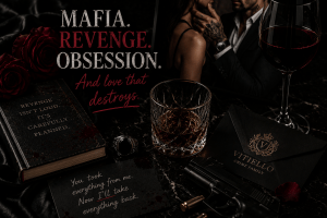 Mafia revenge dark romance book aesthetic with black suit, red wine, and dangerous romantic tension