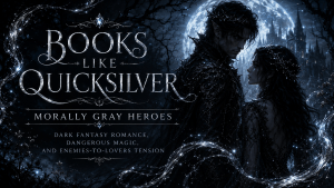 Books like Quicksilver with morally gray heroes, dark fantasy romance, enemies to lovers tension, and dangerous magic