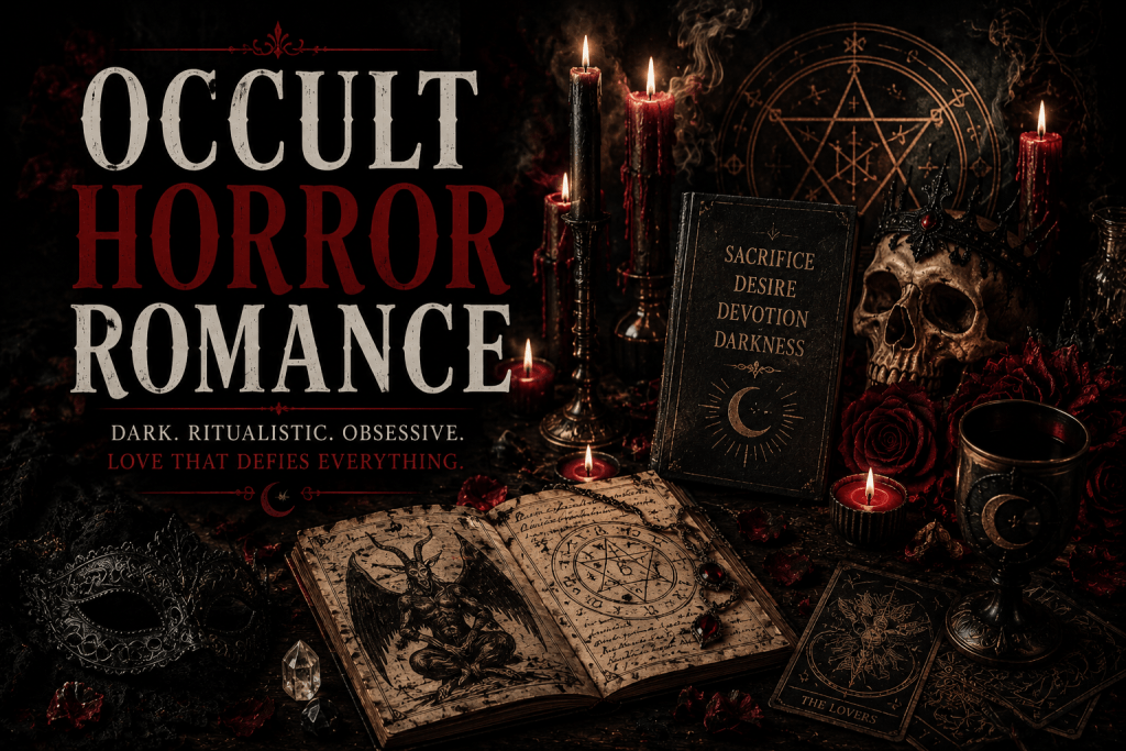 Occult horror romance books with demons rituals and dark romance spice