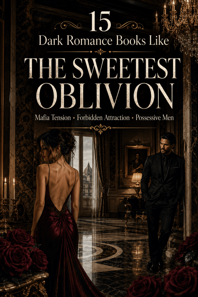 Dark romance books like The Sweetest Oblivion featuring mafia romance, forbidden attraction, and possessive heroes.