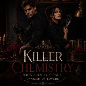 Dangerous enemies-to-lovers couple representing killer chemistry in dark romance