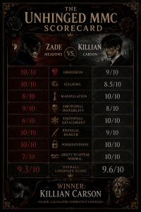 Zade Meadows vs Killian Carson unhinged MMC scorecard